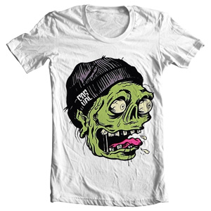 تی شرت گرافیکی طرح zombie sticker