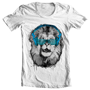 تی شرت فانتزی طرح shady lion