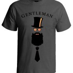 تی شرت سبیل طرح gentleman