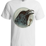 تی شرت گرافیکی طرح raven head
