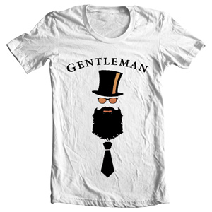 تی شرت سبیل طرح gentleman