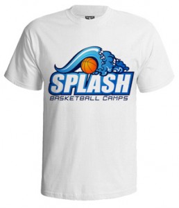 تی شرت بسکتبالی طرح splash