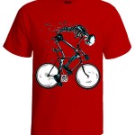 خرید تی شرت فانتزی طرح Bicycle skull