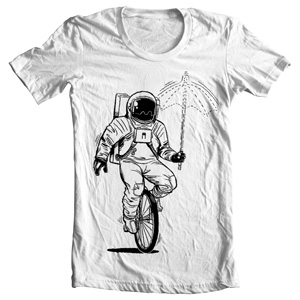 تی شرت کارتونی با طرح astronaut