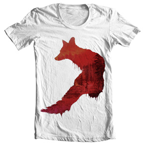 تی شرت فانتزی طرح red fox