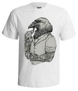 تی شرت فانتزی طرح crow man
