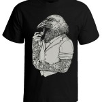 تی شرت فانتزی طرح crow man