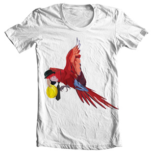 تی شرت فانتزی طرح bird