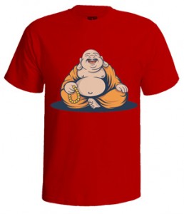 تی شرت طرح dribbble buddha with mustaches