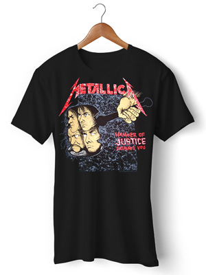 تی شرت متالیکا طرح hummer of justice