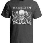 تی شرت متال طرح megadeth design