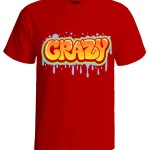 تی شرت گرافیتی طرح crazy