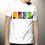 تی شرت گرافیکی طرح colours of the seasons