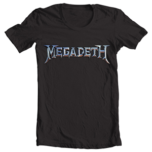 تی شرت طرح megadeth logo