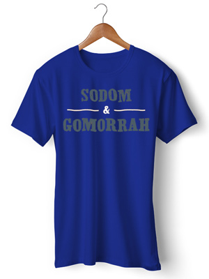 تی شرت طرح sodom and gomorrah