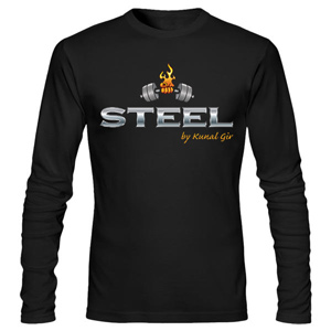 تی شرت آستین بلند بدنسازی steel