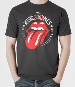 تی شرت rolling stones طرح anniversary