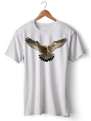 تی شرت حیوانات سه بعدی طرح Eagle