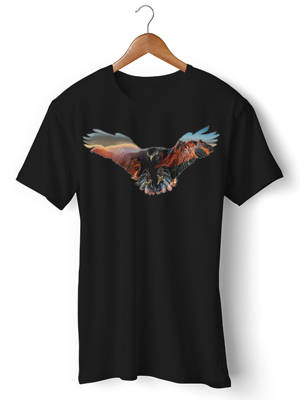 تی شرت طرح عقاب eagle