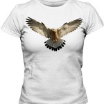 تی شرت زنانه حیوانات سه بعدی طرح Eagle
