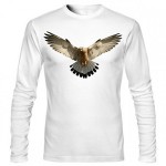 تی شرت آستین بلند حیوانات سه بعدی طرح Eagle
