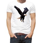 تی شرت گرافیکی حیوانات طرح flying eagle