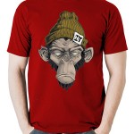 تیشرت گرافیکی حیوانات طرح cool monkey