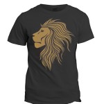 تی شرت حیوانات طرح شیر golden lion