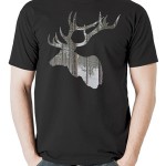 تی شرت گوزن طرح Holiday Deer