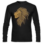 تی شرت آستین بلند حیوانات طرح شیر golden lion