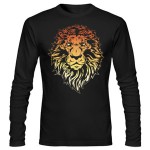 تی شرت آستین بلند طرح شیر Angry Lion