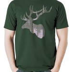 تی شرت گوزن طرح Holiday Deer