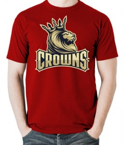 تی شرت با طرح شیر crowns