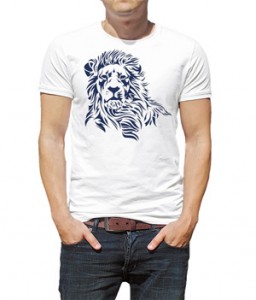 تی شرت حیوانات طرح شیر lion head