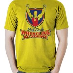 تی شرت کشتی طرح wrestling academy
