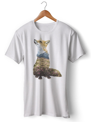 تی شرت حیوانات طرح روباه