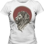 تی شرت زنانه طرح شیر Lion Head