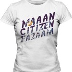 تی شرت زنانه فارسی طرح citizen faaz