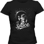 تی شرت زنانه هوا فضا طرح space