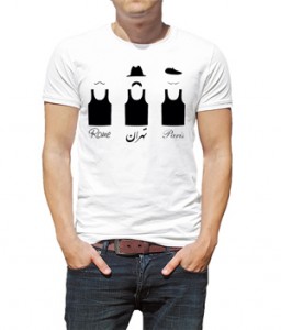 تی شرت ایرانی طرح تهران پاریس